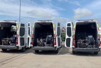 3 PipeTech Vans with High-Pressure Jetting Machines